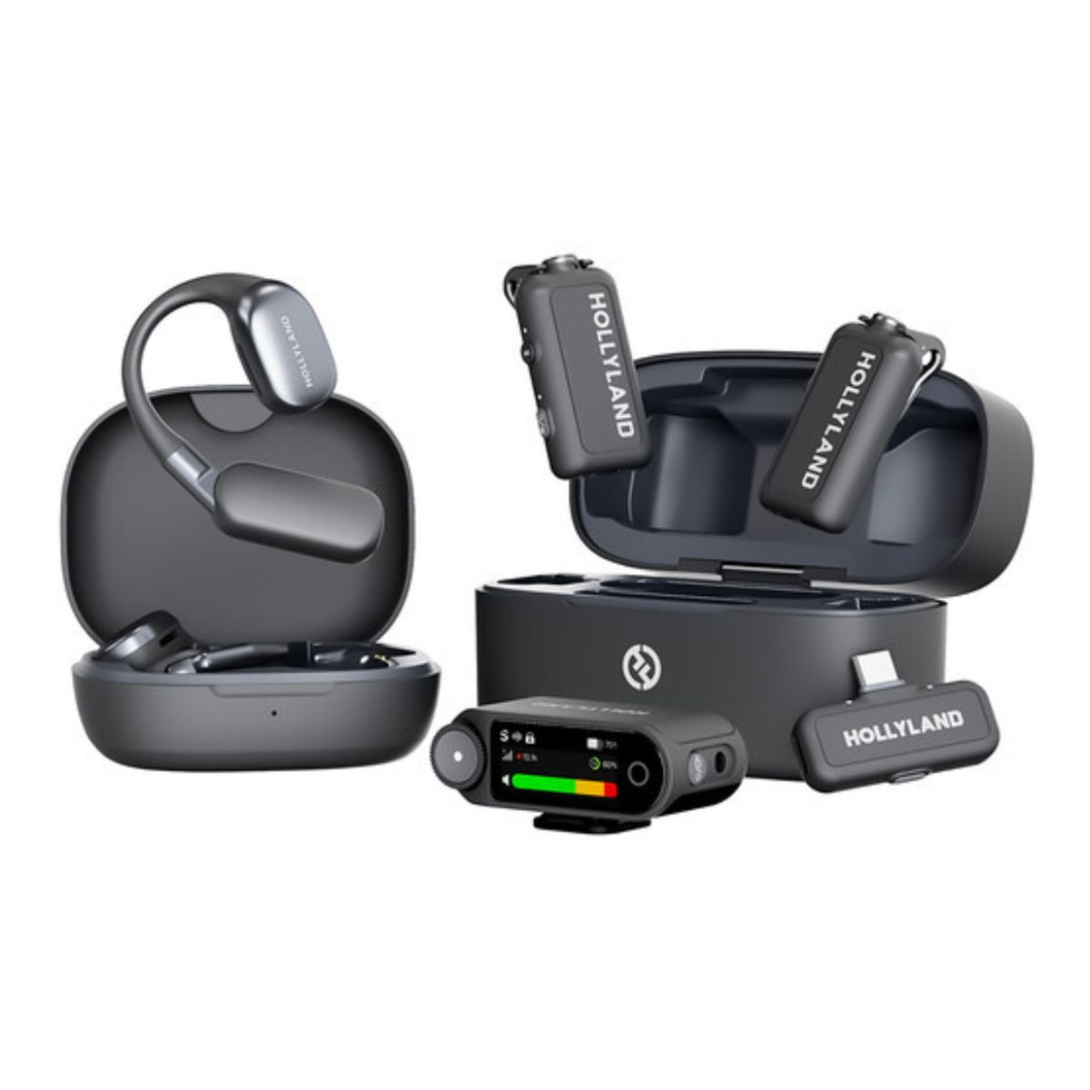 HOLLYLAND - Hollyland LARK MAX 2 Ultimate Combo (2 TX + 2 Audifonos)