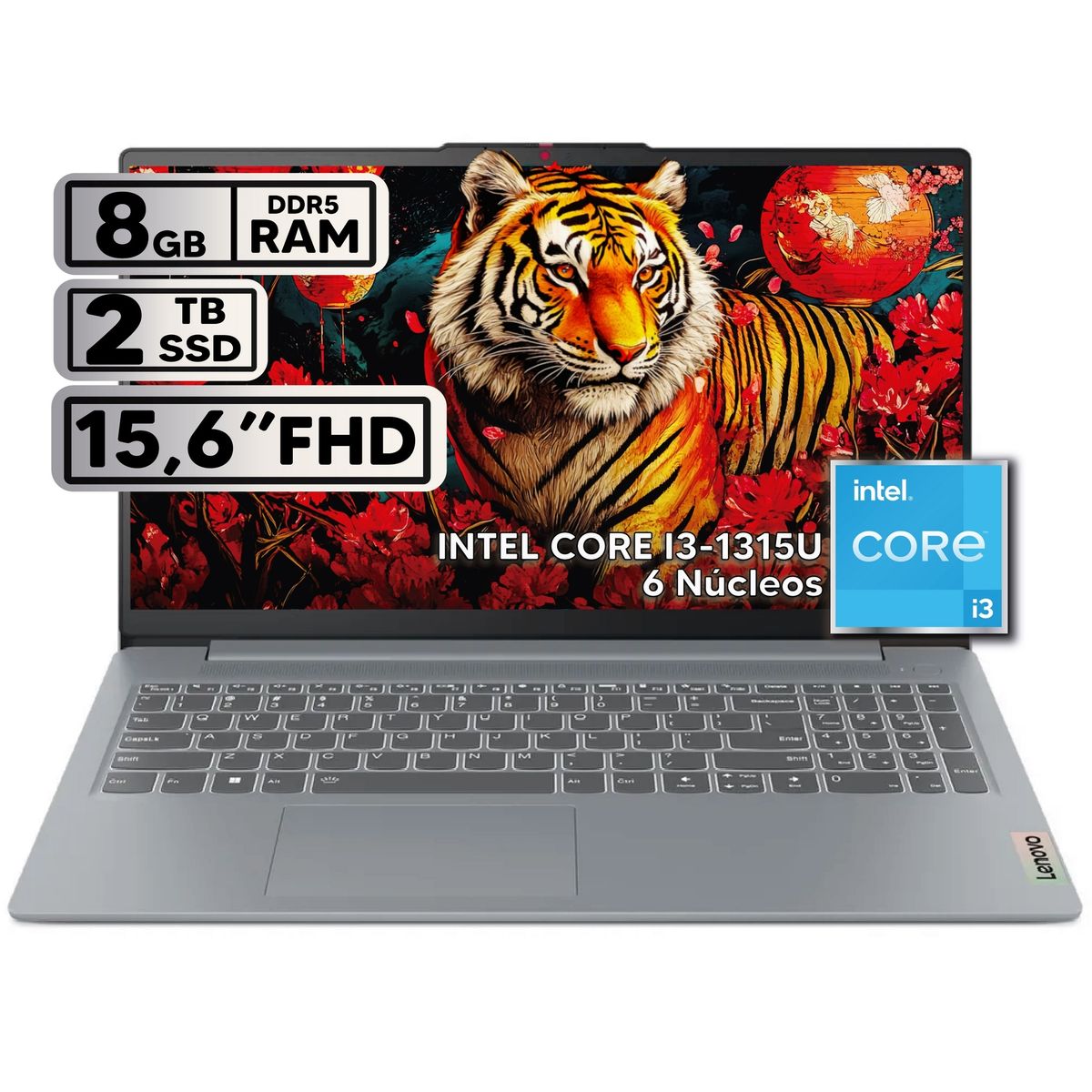 LENOVO - PORTÁTIL LENOVO IDEAPAD SLIM 3 15IRU8 INTEL CORE I3-1315U 8GB RAM 2TB SSD 15.6" FHD