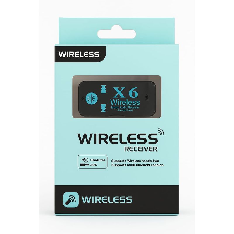 GENERICO - Receptor Bluetooth X6 para Auto  Manos Libres y Música