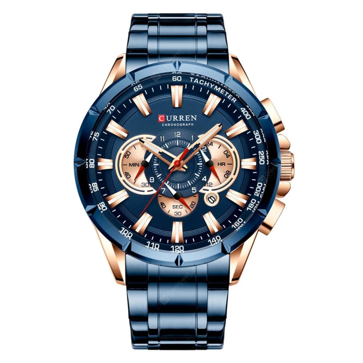 CURREN - Reloj Curren 8363 Cronógrafo Para Hombre Azul