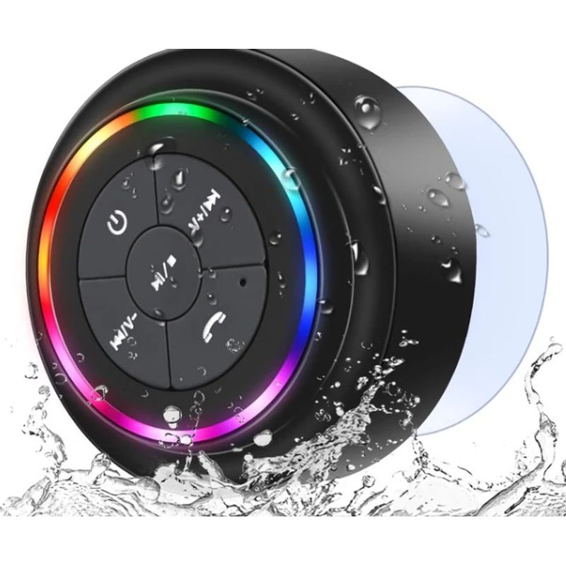 GENERICO - Mini Parlante para Ducha BTS07 - Bluetooth 5.0 + Micrófono