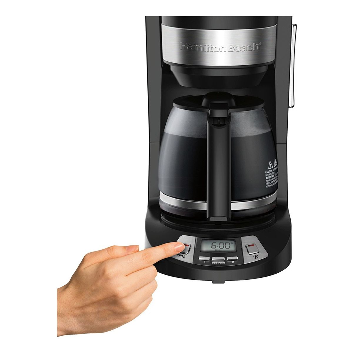 HAMILTON BEACH - Cafetera Programable 12 Tazas Hamilton Beach 46290 Negra