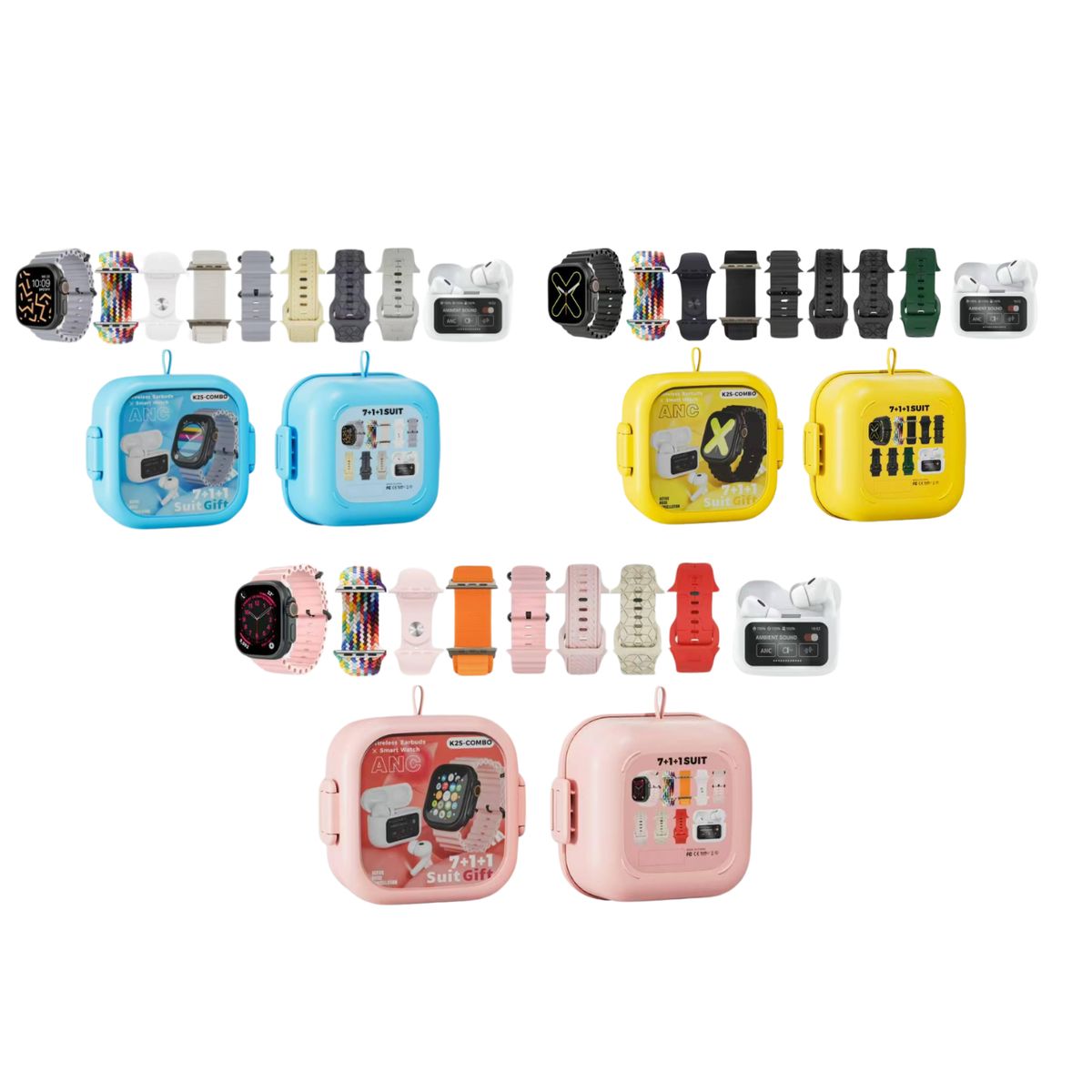 SHUNGA - Reloj Inteligente K25-COMBO Smartwatch Audífonos