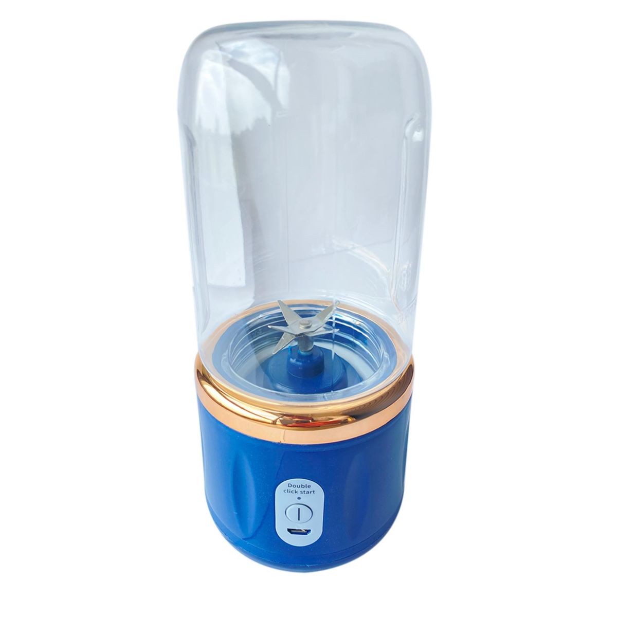 MERTEC - Licuadora Portátil + Vaso Mertec Mt031g 400 Ml Azul