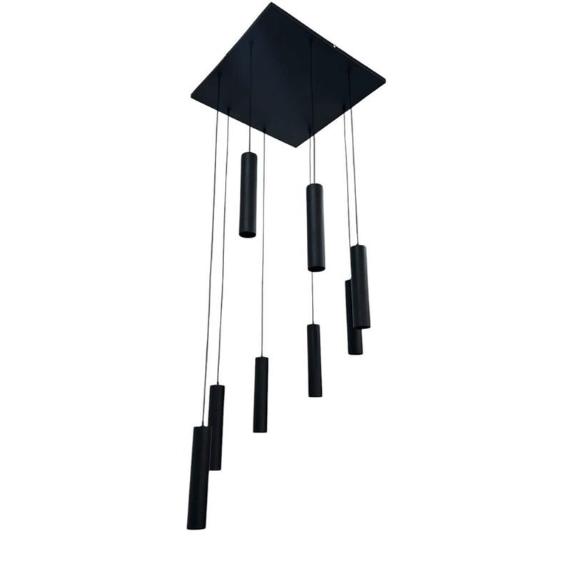 GENERICO - Lámpara de Techo Tarento Cilindros Colgante 8 Luces
