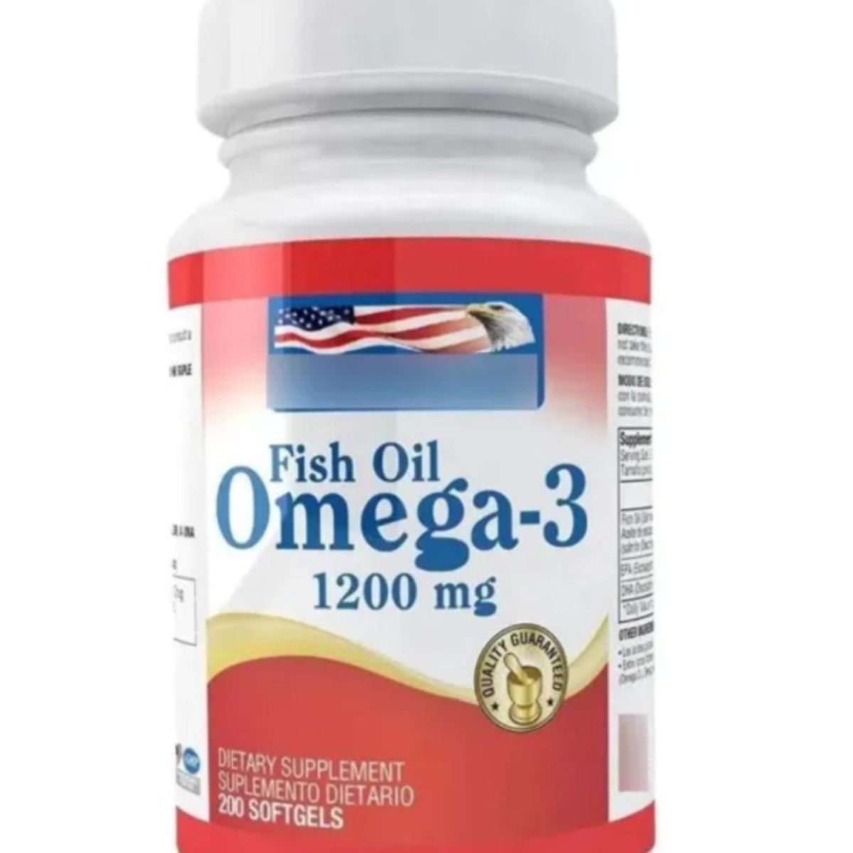 HEALTHY AMERICA - OMEGA 3 FISH OIL X 200 CAPSULAS/ HEALTHY AMERICA