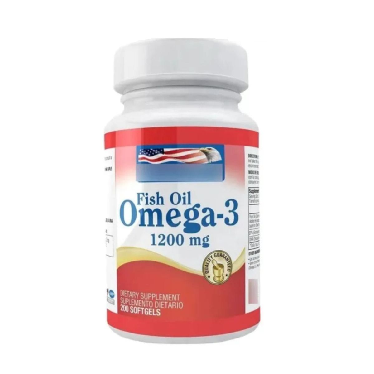 HEALTHY AMERICA - OMEGA 3 FISH OIL X 200 CAPSULAS/ HEALTHY AMERICA