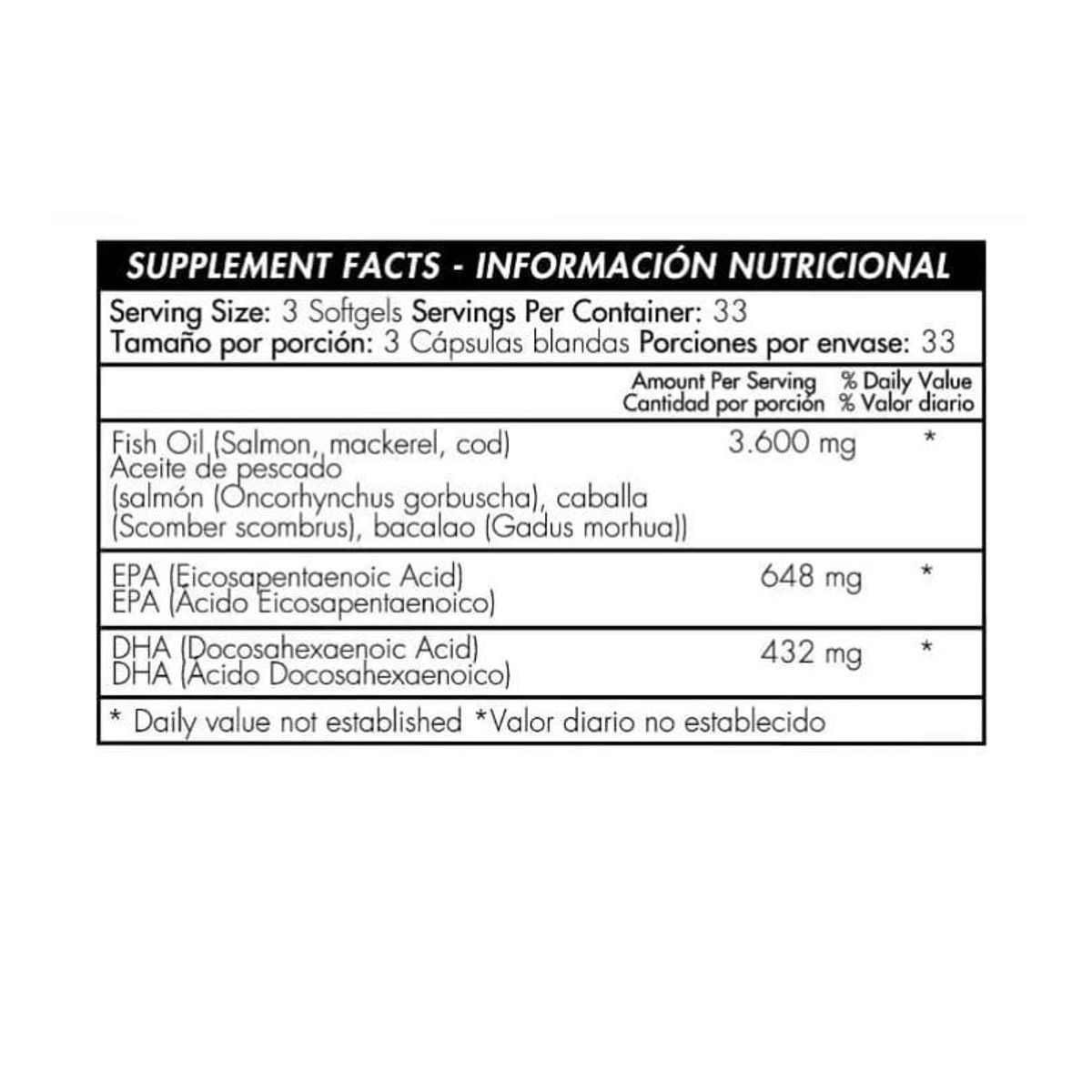 HEALTHY AMERICA - OMEGA 3 FISH OIL X 200 CAPSULAS/ HEALTHY AMERICA