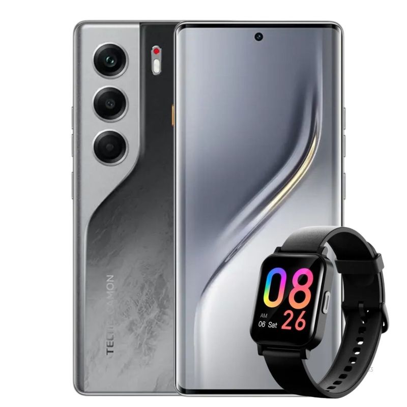 TECNO MOBILE - Celular TECNO Camon 40 PRO 5G 8GB 256GB Negro + Smartwatch Oraimo
