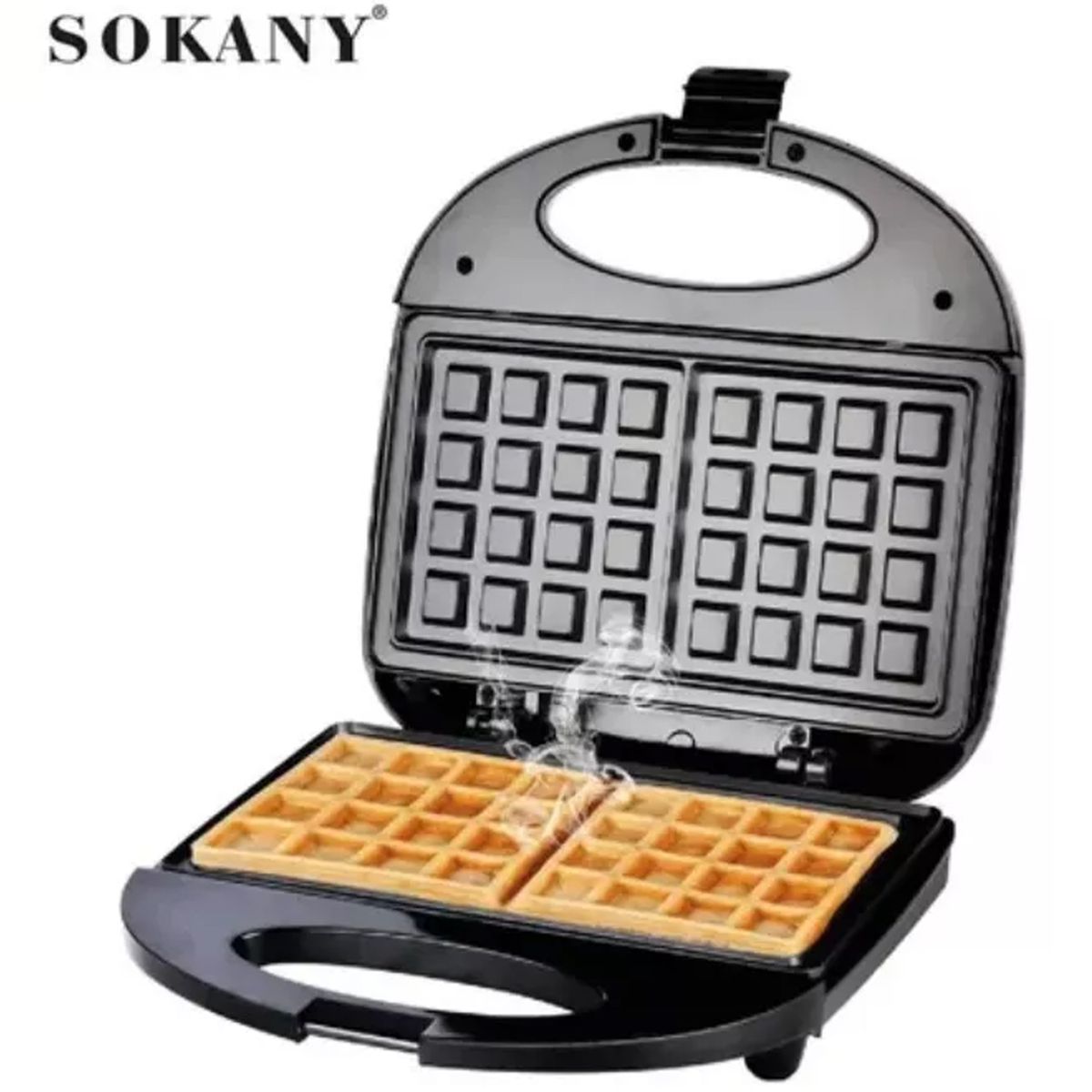 ONE PIXEL - Maquina Waflera Dos Porciones Sokany Antiadherente Wafles