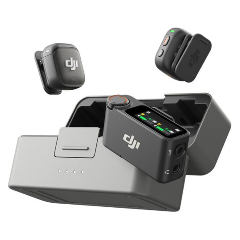 DJI - DJI Mic 3 (2 TX + 1 RX) Micrófono Inalámbrico Compacto