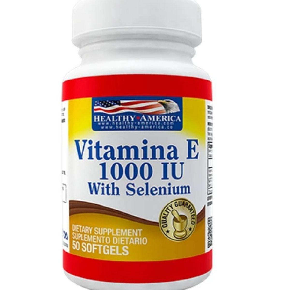HEALTHY AMERICA - VITAMINA E CON SELENIO 1000 IU X 50 CAPSULAS BLANDAS