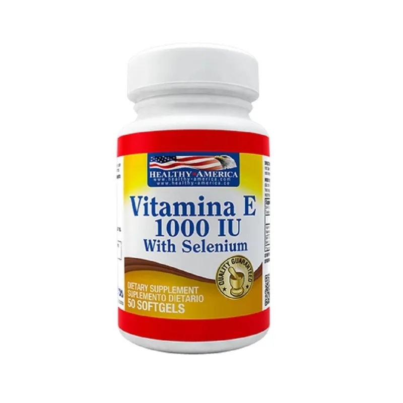 HEALTHY AMERICA - VITAMINA E CON SELENIO 1000 IU X 50 CAPSULAS BLANDAS