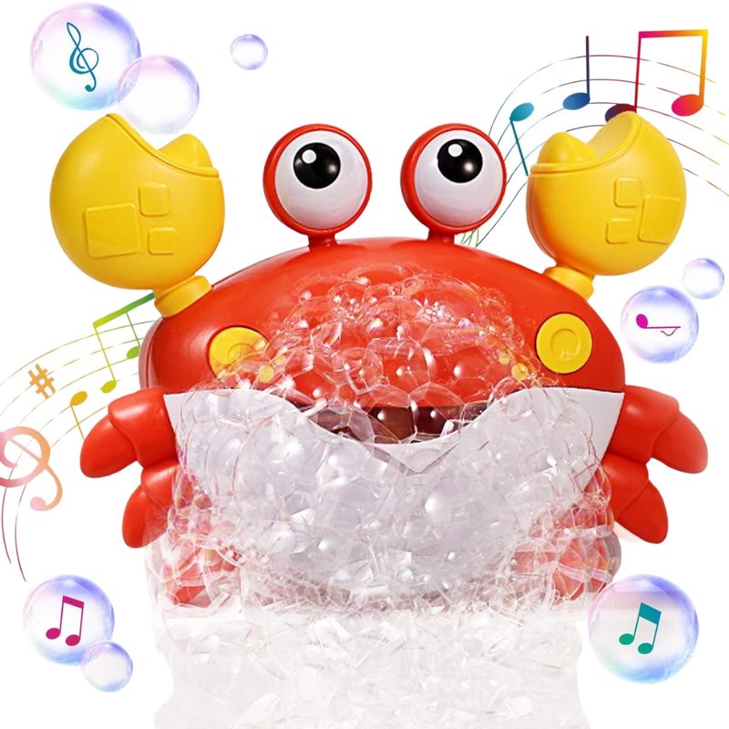 AMERICAN GENERICS - Juguete Para Baño Bañera Bebe Cangrejo Burbujero Musical