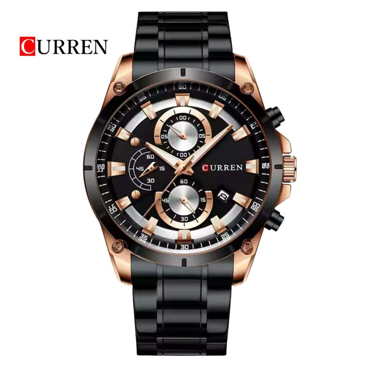 CURREN - Reloj CURREN 8360 Cronógrafo Para Hombre - Negro