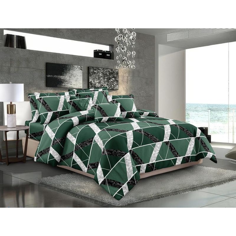 SIRENITAS - Juego de sabanas Cama King Green 40 cm alto