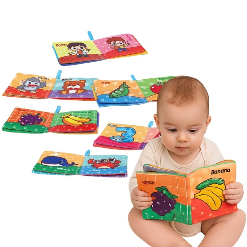 AMERICAN GENERICS - Libros De Tela Para Bebes Didacticos De Estimulacion Packx6