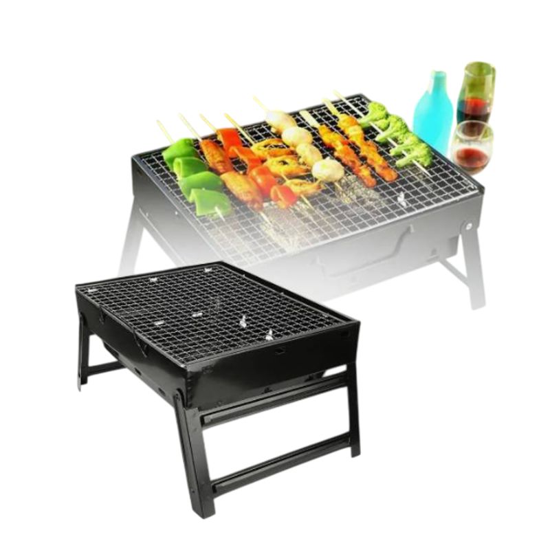 GENERICO - PARRILLA ASADOR DE CARBÓN PLEGABLE MINI PORTÁTIL