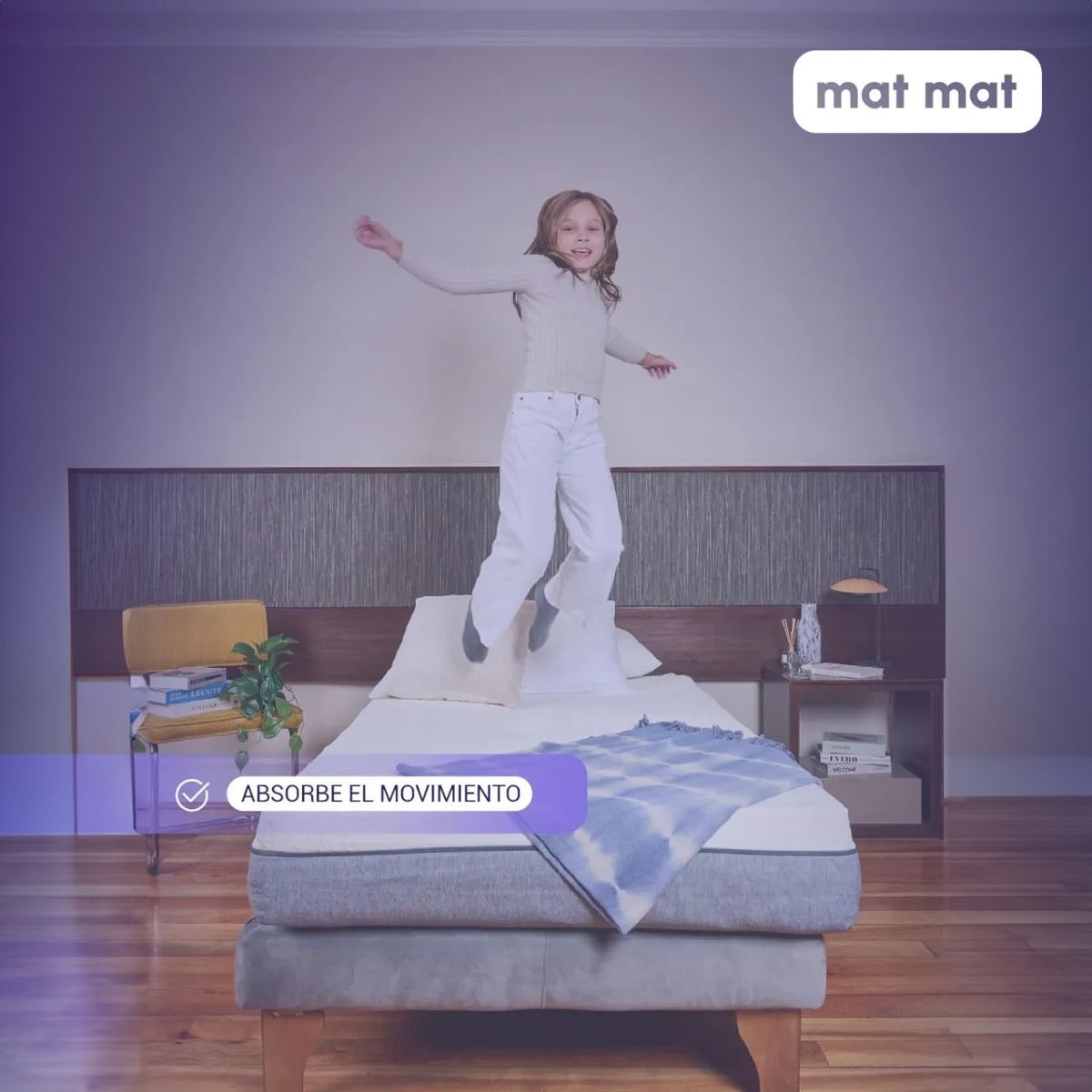 CALM - Colchón Mat Mat 22cm Queen  LIQUIDACION