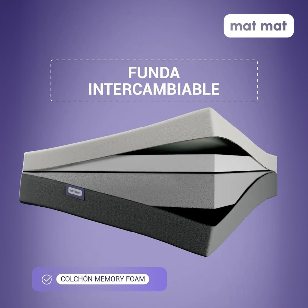 CALM - Colchón Mat Mat 22cm Queen  LIQUIDACION