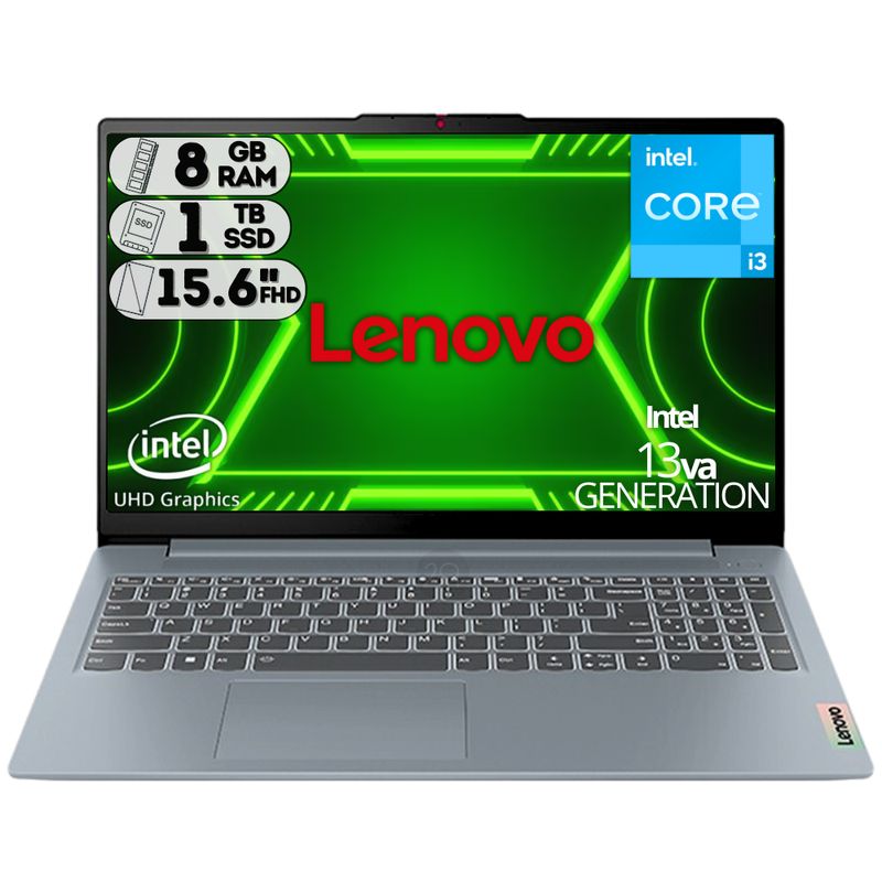 LENOVO - Portátil Lenovo IdeaPad 3 Slim 15.6” / Intel Core i3-1315U / 8GB RAM / SSD 1TB