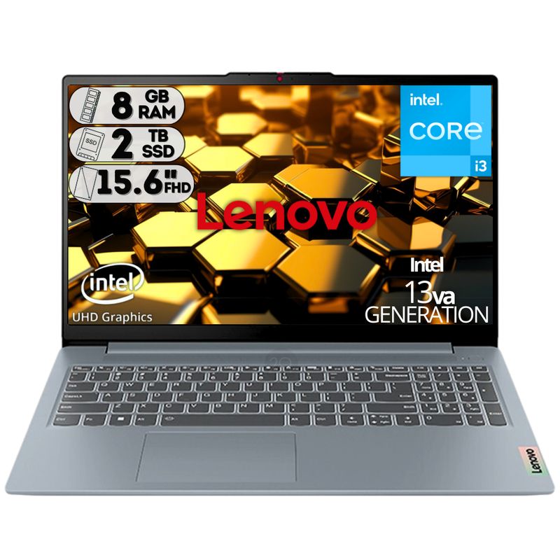 LENOVO - Portátil Lenovo IdeaPad 3 Slim 15.6” / Intel Core i3-1315U / 8GB RAM / SSD 2TB