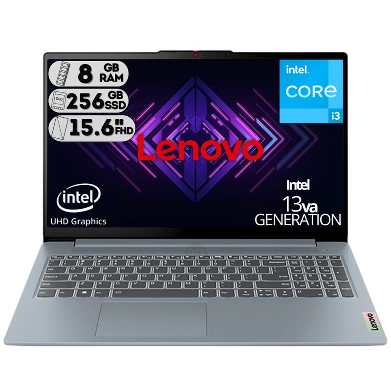 LENOVO - Portátil Lenovo IdeaPad 3 Slim 15.6” / Intel Core i3-1315U / 8GB RAM / SSD 256GB