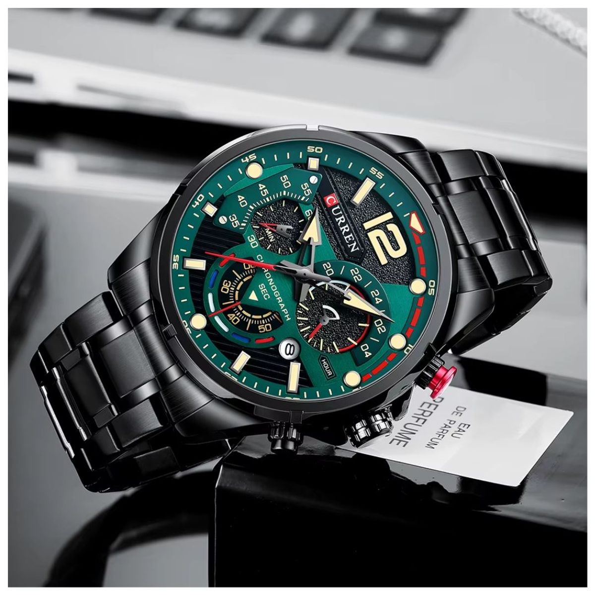 CURREN - Reloj CURREN 8395 Cronógrafo Para Hombre - Pavonado