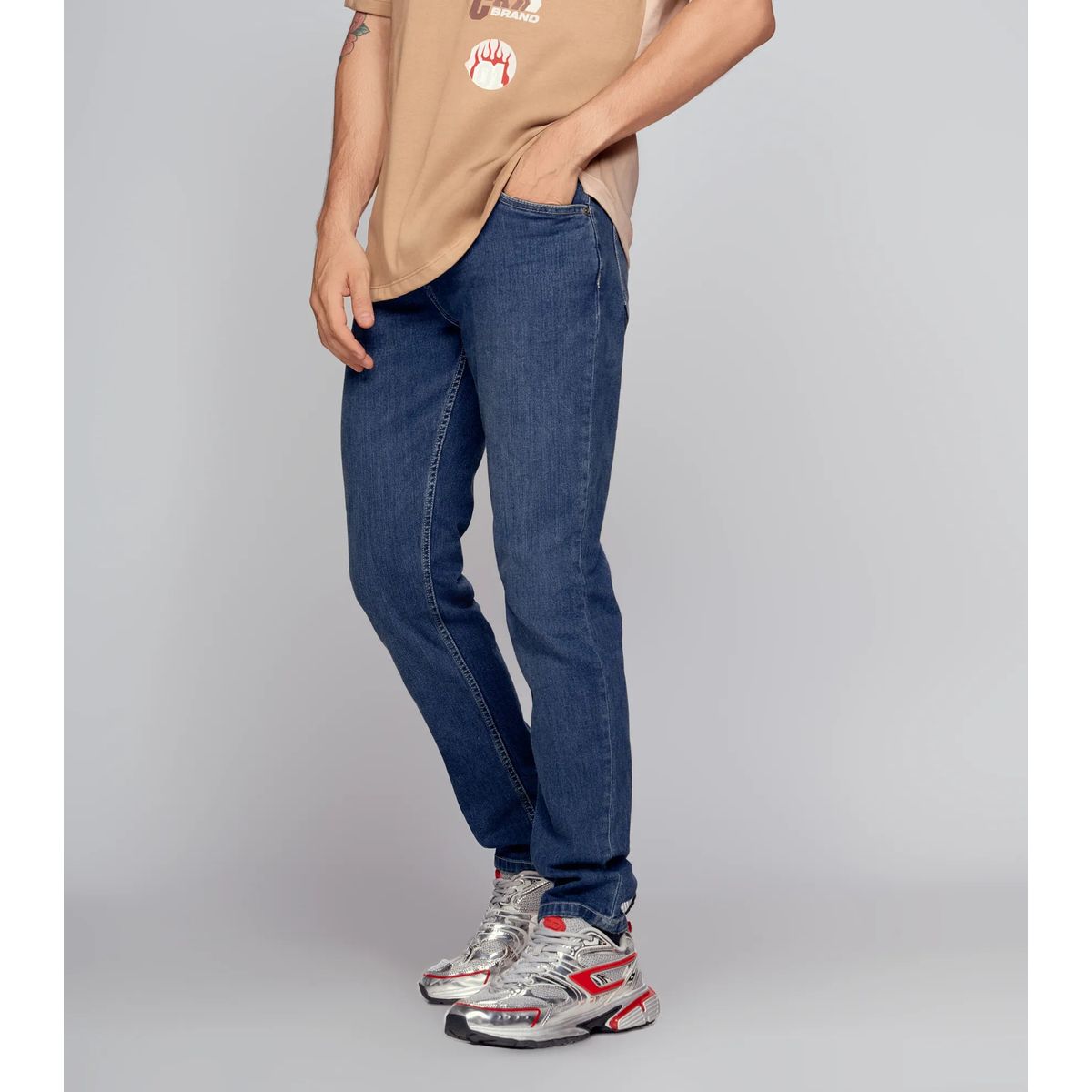 GROGGY - Jean Para Hombre Azul MedioOscuro Groggy