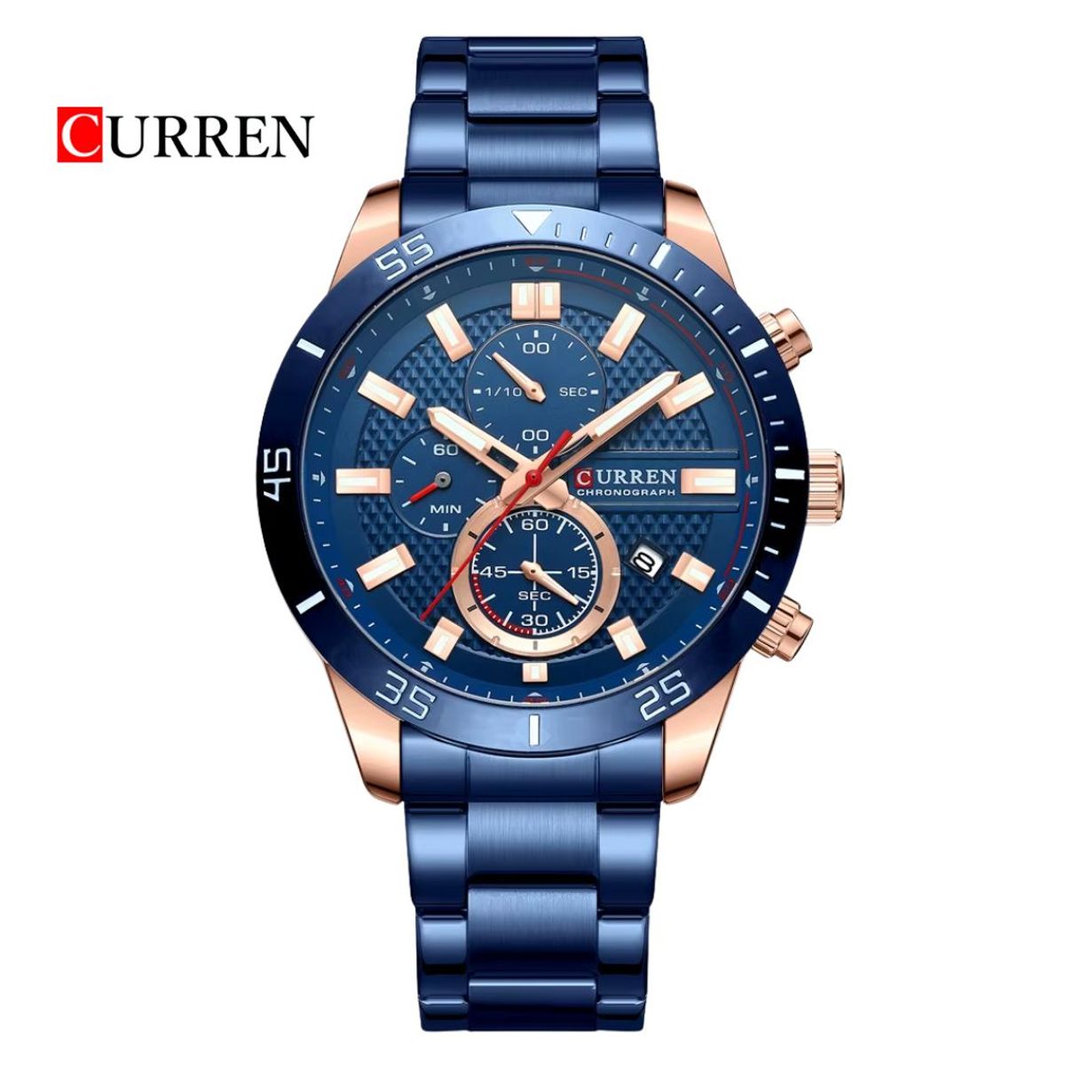 CURREN - Reloj CURREN Cronógrafo 8417 Para Hombre - Azul