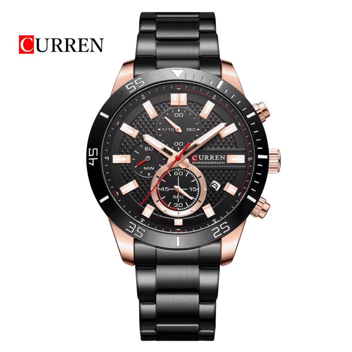 CURREN - Reloj CURREN Cronografo 8417 Para Hombre - Negro