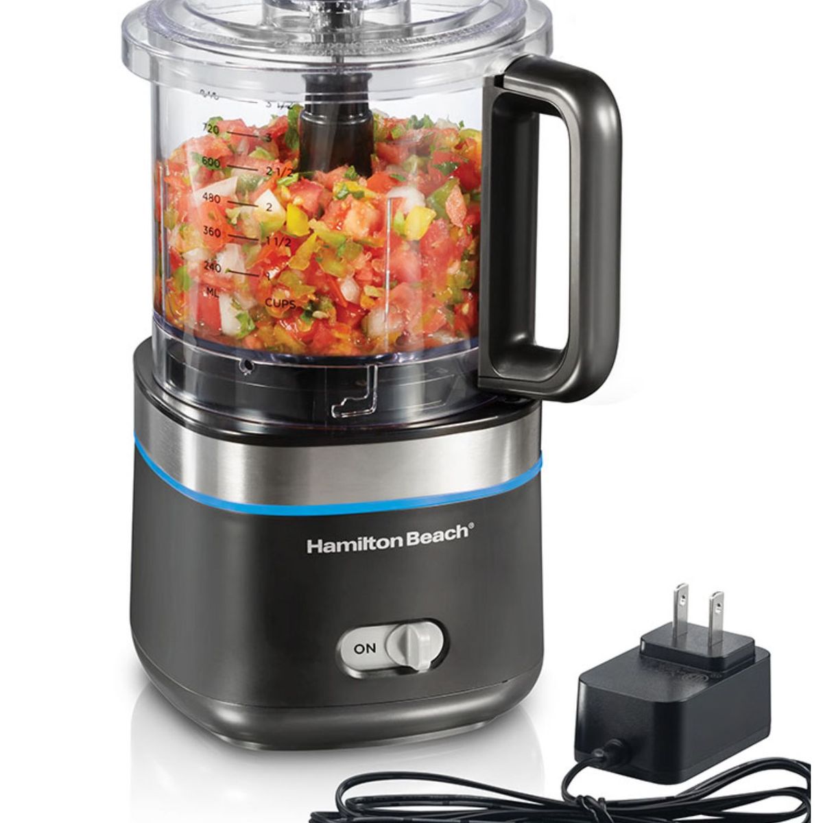 HAMILTON BEACH - Picadora de alimentos inalámbrica