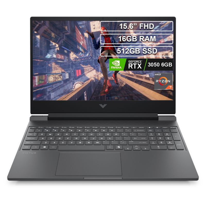 HP - Portatil HP Victus Gaming Ryzen 7 7445HS 16GB 512GB RTX 3050