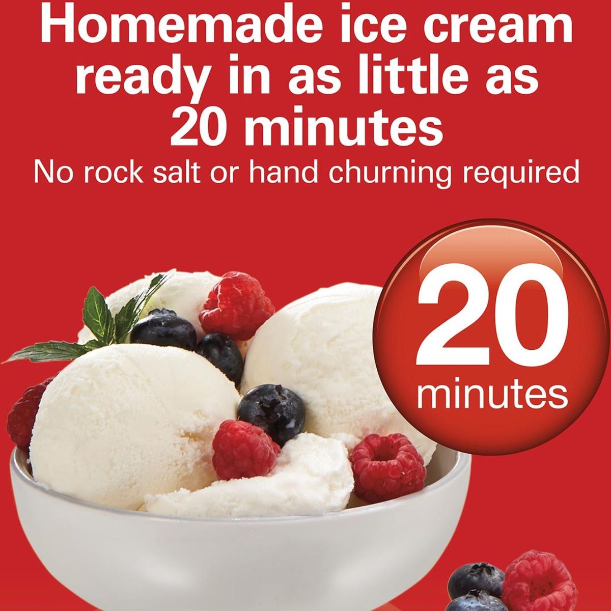 HAMILTON BEACH - Máquina para hacer helados de 1.5 cuartos