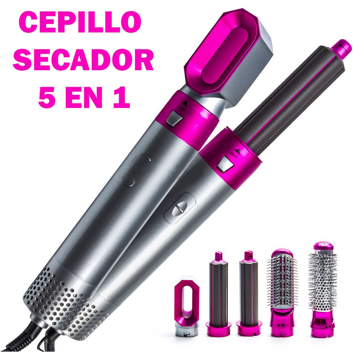 ONE PIXEL - Cepillo Secador 5 En 1 Electrico Intercambiable Estilizador