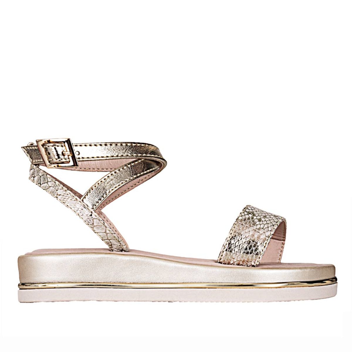 FRATTINI - Sandalia de Niña marca FRATTINI en Color DORADO   SANDBOLY