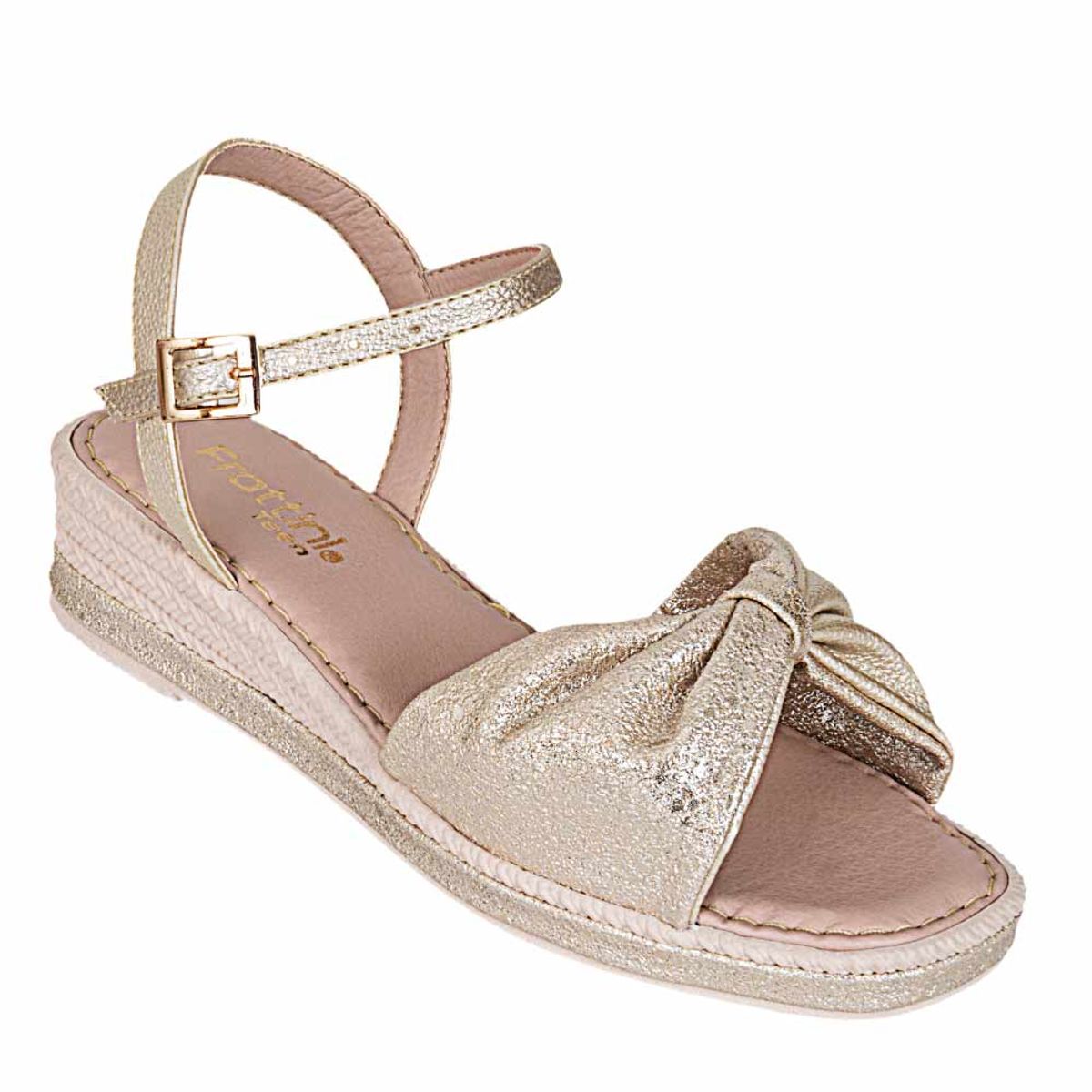 FRATTINI - Sandalia de Niña marca FRATTINI en Color DORADO   SANDBOSTI