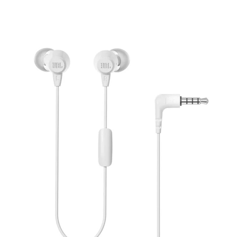 JBL - Audífonos JBL Alámbricos In Ear Manos Libres C50HI Blanco
