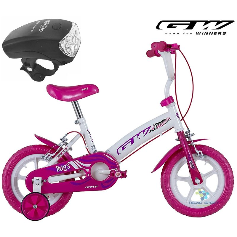 Bicicleta Niña Gw Rin 12 Bugs Con Accesorios GW