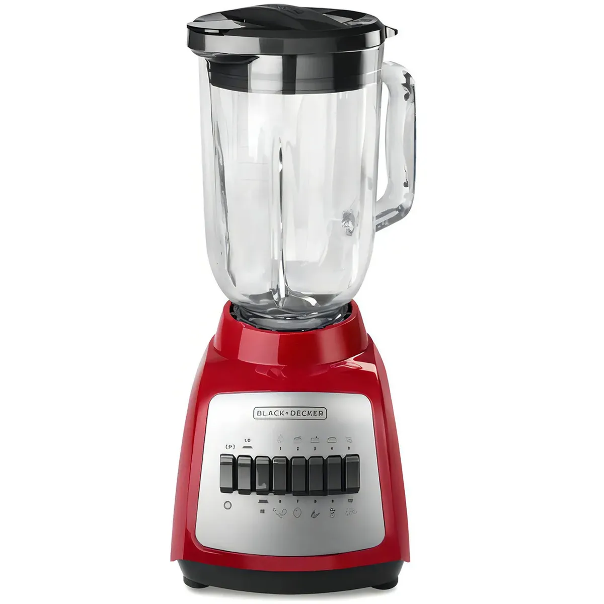 BLACK+DECKER - Licuadora Black+Decker 550W 4 Puntas Vidrio 10 Velocidades 1.25L
