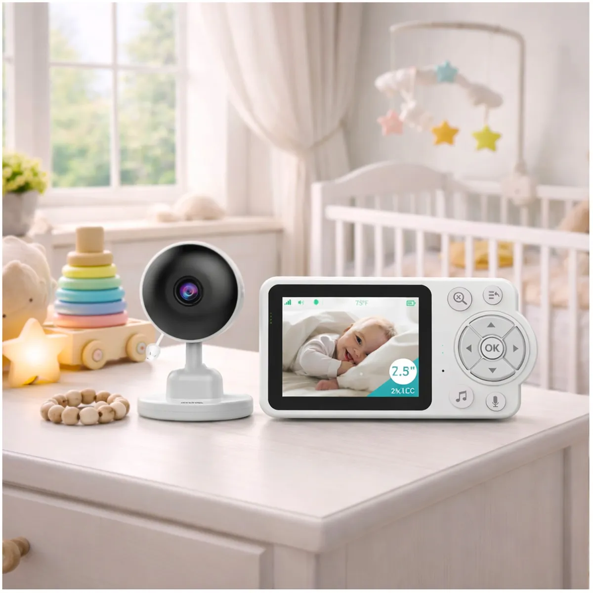 ONE PIXEL - Monitor Cámara De Bebé Inalámbrico Vision Nocturna Wifi Ajustable