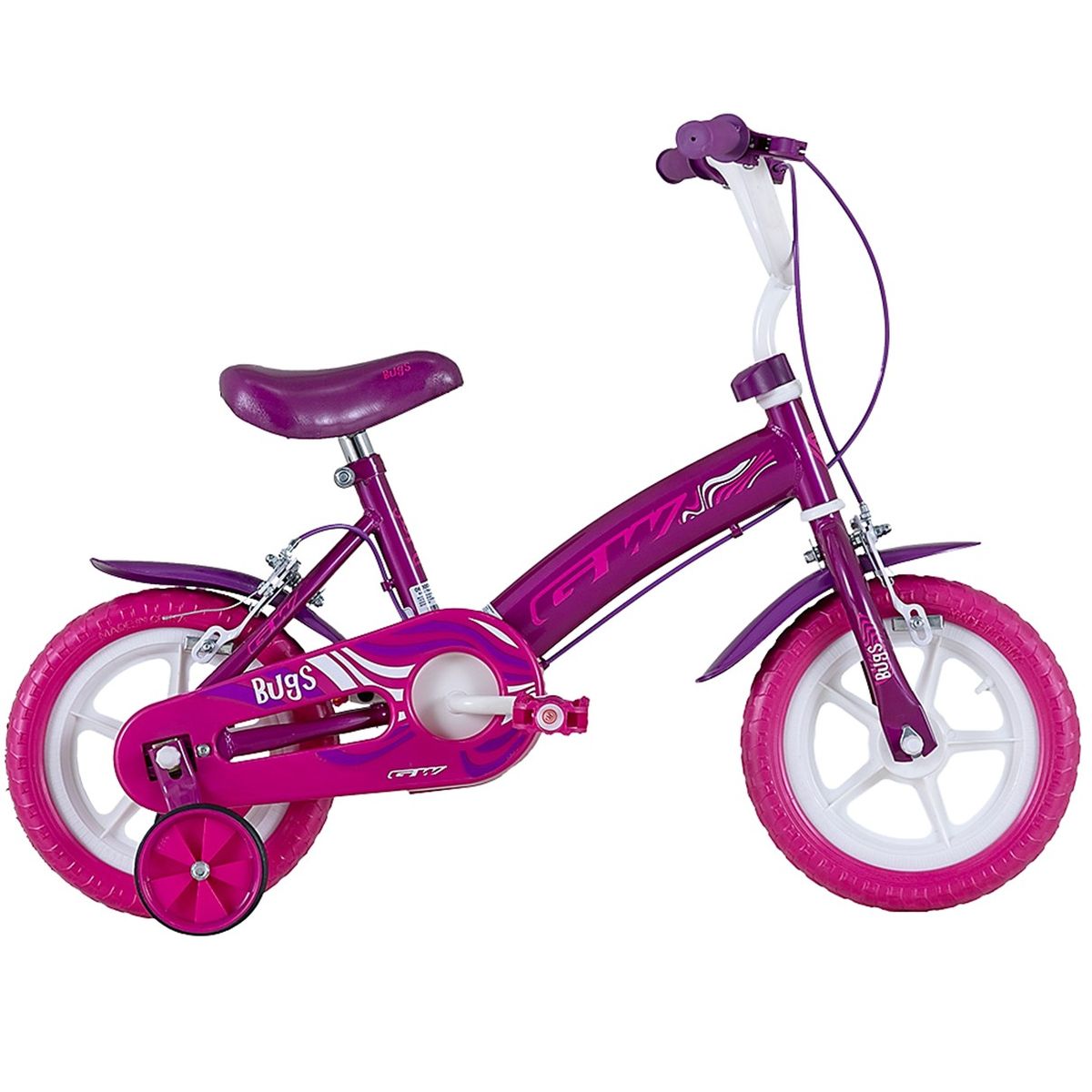 GW - Bicicleta Niño Niña Rin 12 Con Ruedas Auxiliares