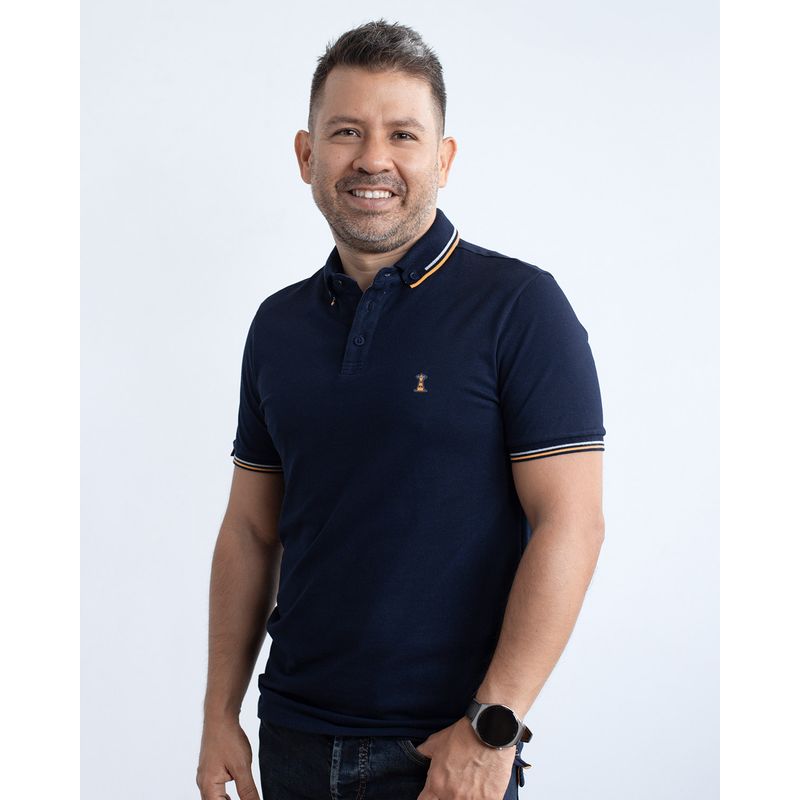 APOSTOL QC - POLO AZUL NAVY HOMBRE APOSTOL QC