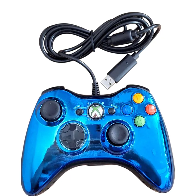 GENERICO - control mando cromado metalizado compatible con xbox360 y pc