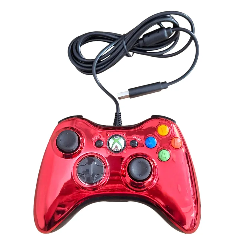 GENERICO - control mando cromado metalizado compatible con xbox360 y pc