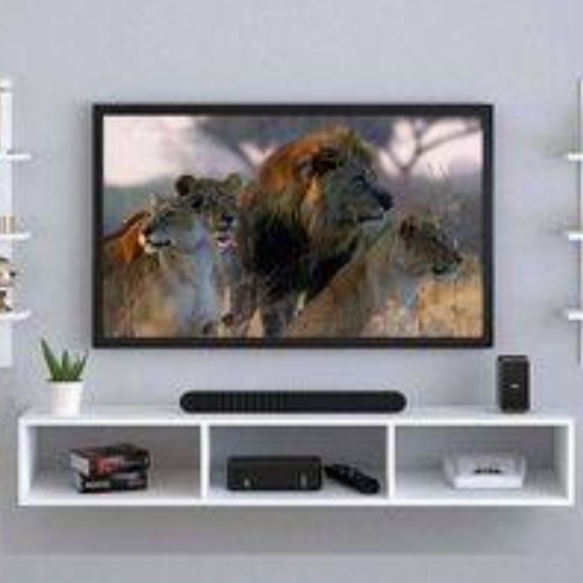 GENERICO - Repisa flotante mueble para TV 3HBC