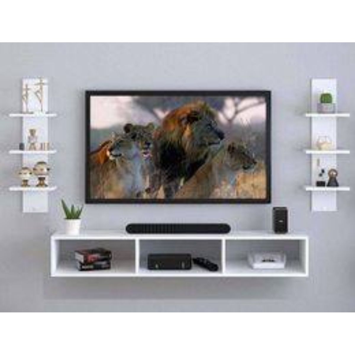 GENERICO - Repisa flotante mueble para TV 3HBC