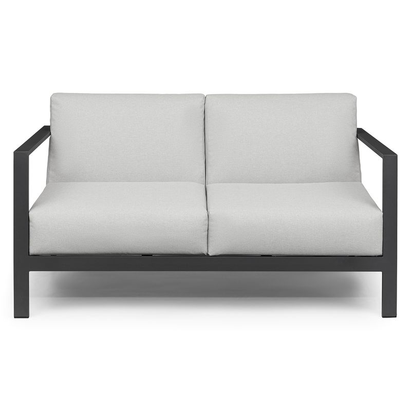 SOFA MARKET - Sofa de Exterior y Terraza Kaira 3 Puestos Tela Beige