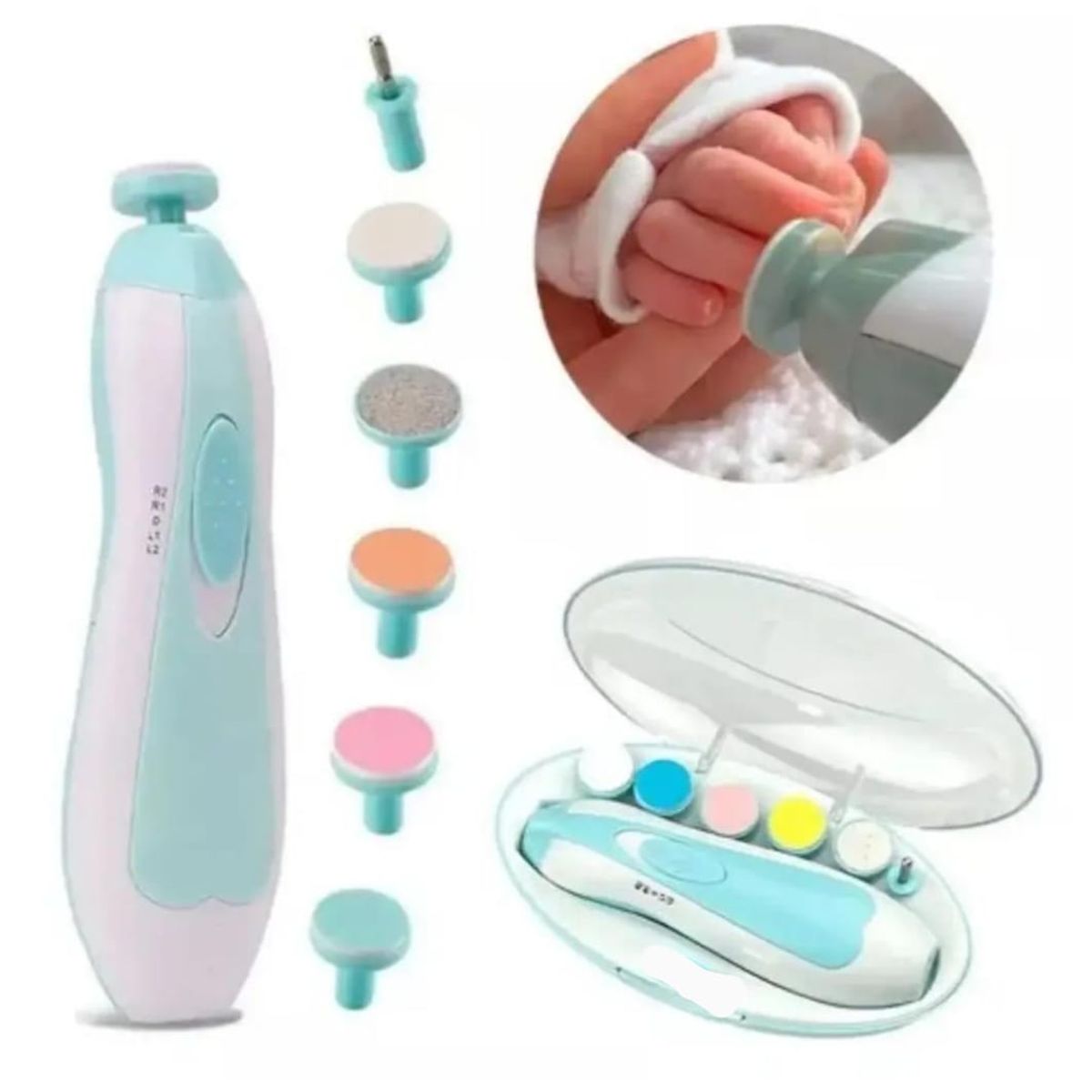 INFANTILES CAJUROMIX - Set De Cuidado Lima de uñas Eléctrica Para Bebés