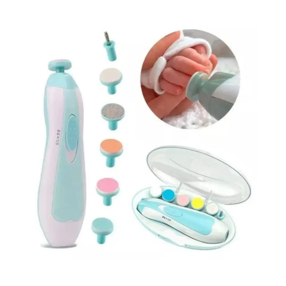 INFANTILES CAJUROMIX - Set De Cuidado Lima de uñas Eléctrica Para Bebés